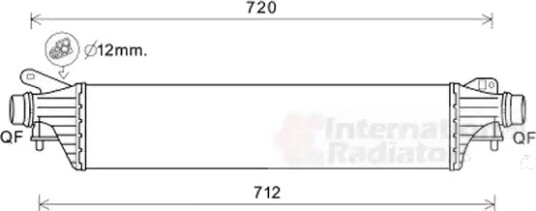 Intercooler VAN WEZEL 37004663