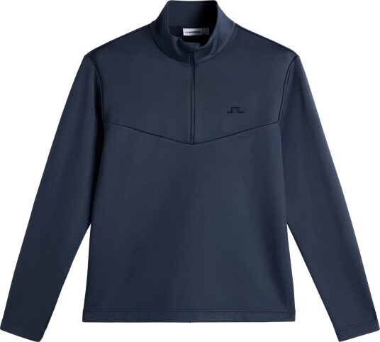 J.Lindeberg Maclean Quarter Zip Mid Layer Blå Golfgenser herre JL Navy X Large
