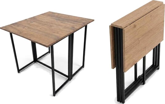 Sammenleggbart bord Hanah Home Worker 90 x 75 x 80 cm Atlantic Pine Atlantic Pine