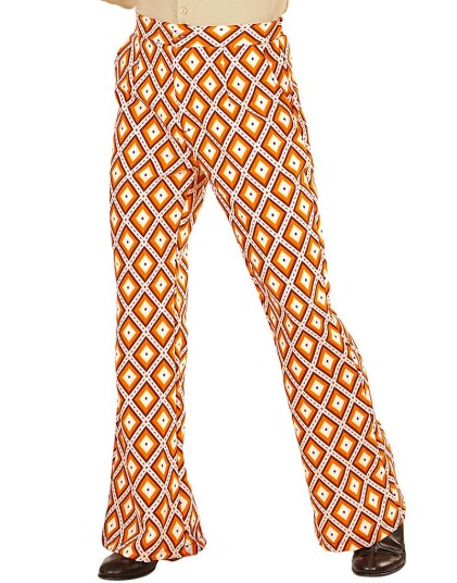 70 Talls Retro Diamonds Kostymebukse til Herre Strl 2XL