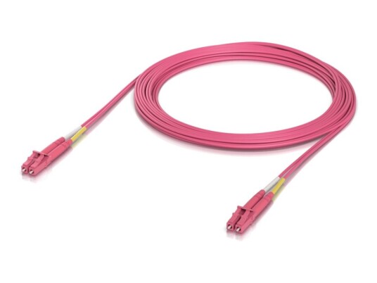 Ubiquiti Unifi - Koblingskabel - Lc/Upc-Multimodus (Hann) Til Lc/Upc-Multimodus (Hann) - 5 M - 2 Mm - Fiberoptisk - Dupleks - Om4 - Halogenfri Innendørs - Rosa