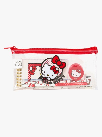 Hello Kitty Pennal med Skrivesett Rosa