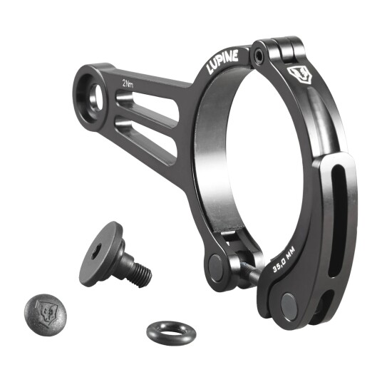 Lupine Betty R Quickrelease mount 35.0 mm, hurtigkobling BLACK