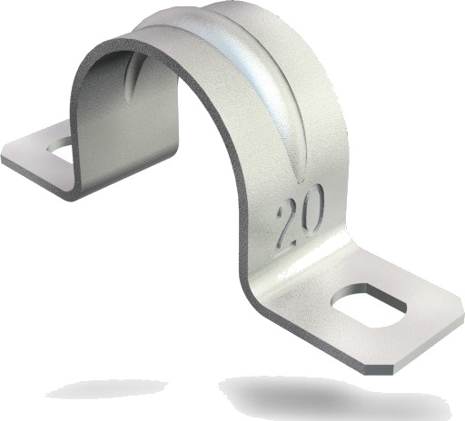 100 stk Kabelklemme 605 G 17 mm 2 fløyet galvanisert 100