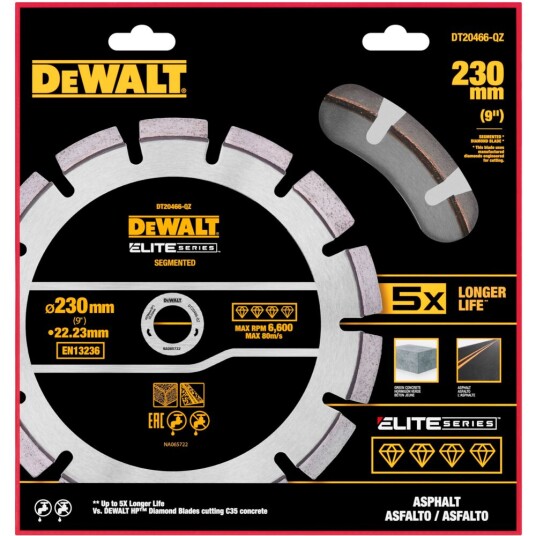 Dewalt Kappeskive elite 230mm asf dt20466 diamond - asfalt