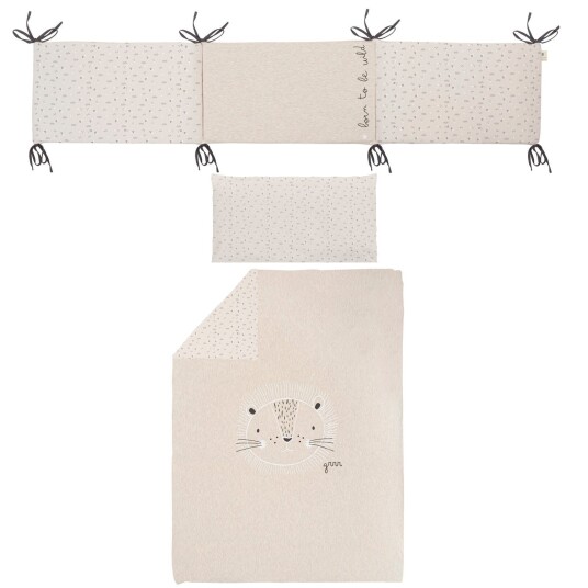 BimbiCasual Sengekant Og Putetrekk White/Linen