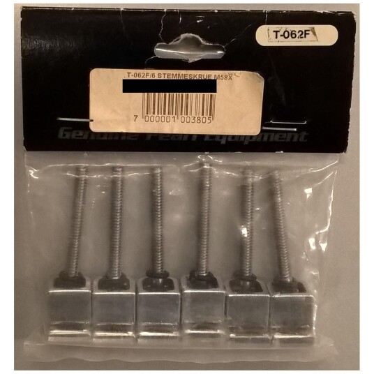 Pearl M5.8 X 52mm Tension Rods & Washers, W/claw Hook6 Stk