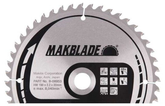 Makita Sagblad Hm 190x20mm 48t Ls0714