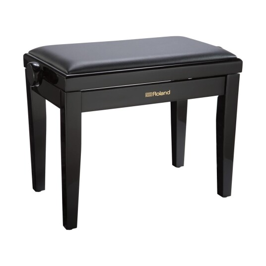Roland Rpb-200pe Piano Bench Polished Ebony, Vinyl Seat Roland Rpb-200pe Piano Bench Polished Ebony, Vinyl Seat