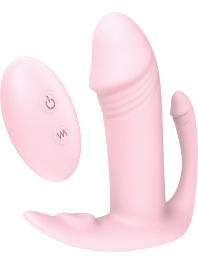 DreamToys - Vibes of Love Dream Toys: Vibes of Love, Rechargeable Remote Tri-Pleasurer, rosa