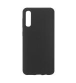 eSTUFF - Baksidedeksel for mobiltelefon - silikon - svart - for Samsung Galaxy A50