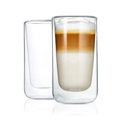 Blomus Nero isolerande latte macchiatoglass 2-stk. Klar 1708169-01-0 1708170-01-0 Blomus Nero isolerande latte macchiatoglass 2-stk. Klar 1708169-01-0 1708170-01-0
