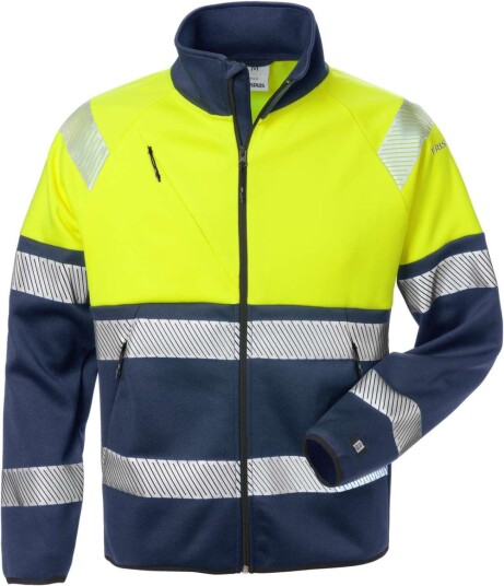 Fristads Softshelljacka 4517 Ssl Klass 1 Varselgul/marinblå S