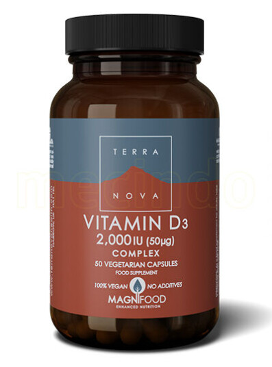 Terranova Vitamin D3, 50 Μg 50 Kapslar Terranova Vitamin D3, 50 Μg 50 Kapslar