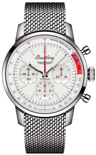 Breitling Herreklokke AB01766A1A1A1 Top Time Thunderbird Hvit/Stål Breitling Herreklokke AB01766A1A1A1 Top Time Thunderbird Hvit/Stål