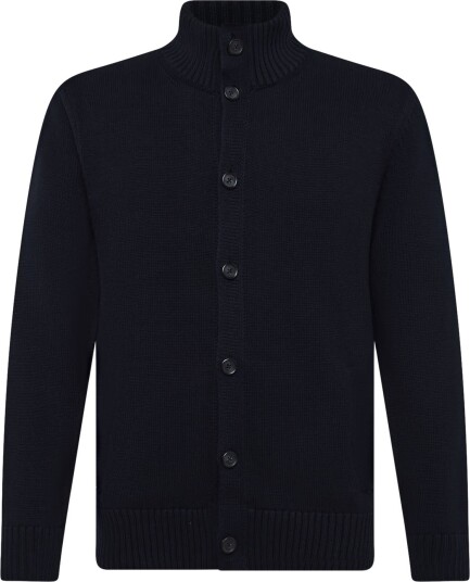 Gant Supima Cotton Buttoned Cardigan Navy L