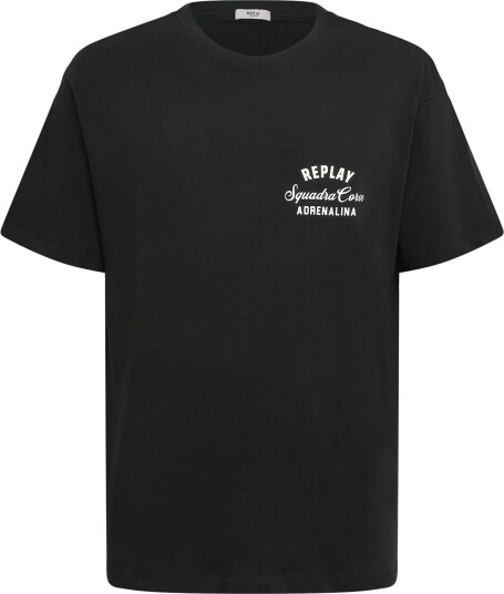 Replay T Shirt Relaxed Black M