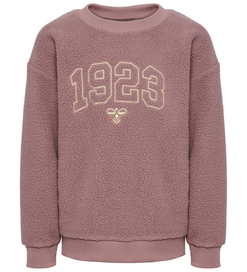 Hummel Fleecegenser HmlCosso Twilight Mauve m. Gull Hummel 9 år (134) Fleecejakke Rosa