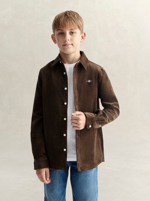 Gant Kids Corduroy Ls Shirt   Brown   140