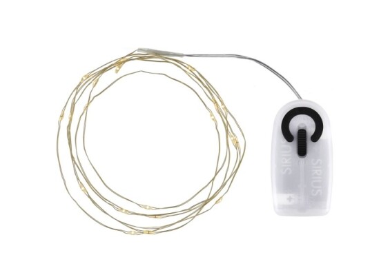 Sirius Home Knirke Lyskæde 20 Led Klar/Guld Sirius Home Knirke Lyskæde 20 Led Klar/Guld