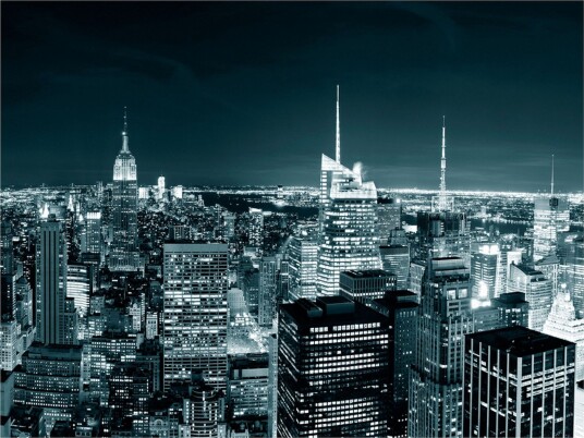 Fototapet New York Nattliv 350x270 - Artgeist sp. z o. o.