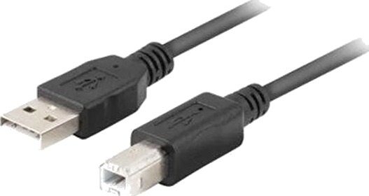 Lanberg USB A USB B kabel CA USBA 15CU 0010 BK