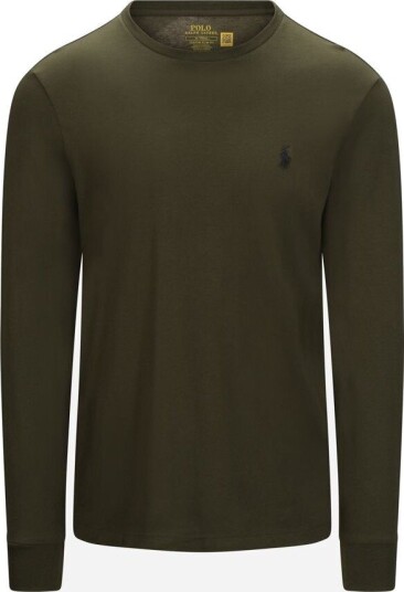 Ralph Lauren Lscncmslm5 long sleeve t shirt M grønn herre