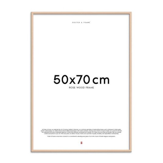 Poster & Frame Treramme 50x70 cm rose