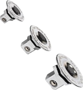BATO Adaptersett for FlexGear 1/4" - 3/8" - 1/2". 3 deler.
