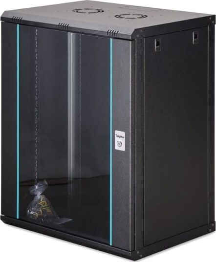Dynamic 19 16U Rackmontert Nettverksskap 600X450 Glassdør Svart Umontert 60 Kg Dynamic 19 16U Rackmontert Nettverksskap 600X450 Glassdør Svart Umontert 60 Kg