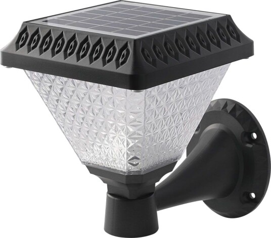 V Tac 0,8W Solara LED vegglampe med solcelle og fjernkontroll CCT IP44 sort inkl. sensor Kulør : 3 i 1 V Tac 0,8W Solara LED vegglampe med solcelle og fjernkontroll CCT IP44 sort inkl. sensor Kulør : 3 i 1