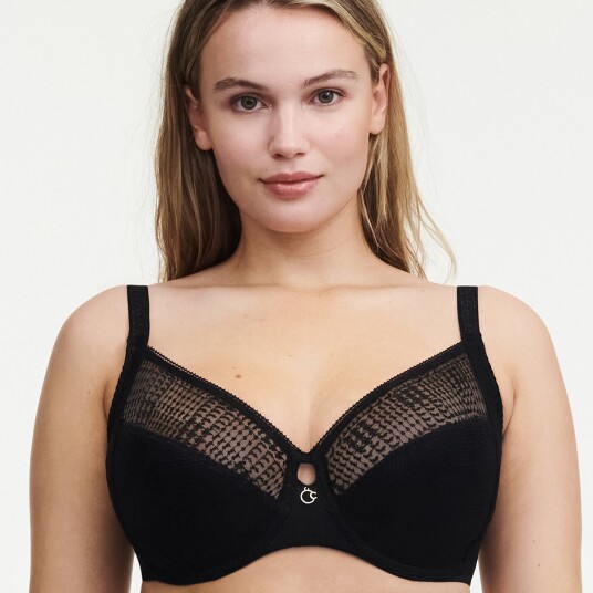 Chantelle BH Intrigue Full Coverage Underwire Bra Svart H 85 Dame