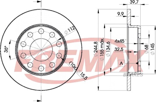 Bremseskive FREMAX BD-3637