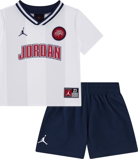 Jordan Shorts Sett Mesh Midnight Navy/Hvit Jordan 5 6 år 110 116 Shorts Marineblå