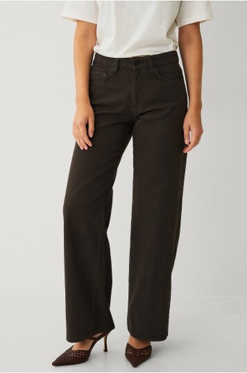 Gina Tricot Jeans Perfect Wide Jeans Brun