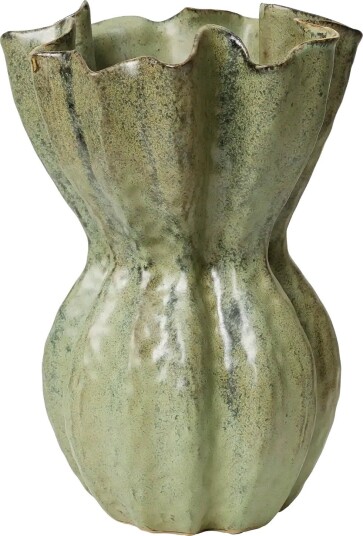 Broste Copenhagen Cori Vase - GREEN - W 24.6 cm