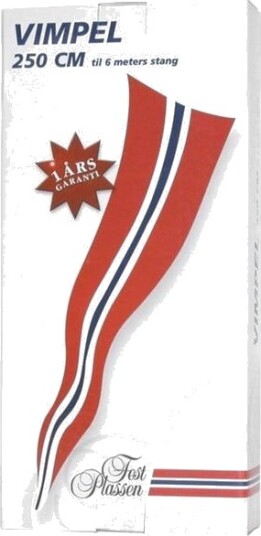 Flagg Vimpel 250cm  6 Meter Stang