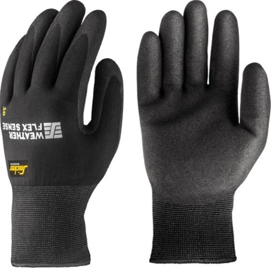 Snickers Workwear Hanske 9319 Weather Flex Sense Svart/Svart 9