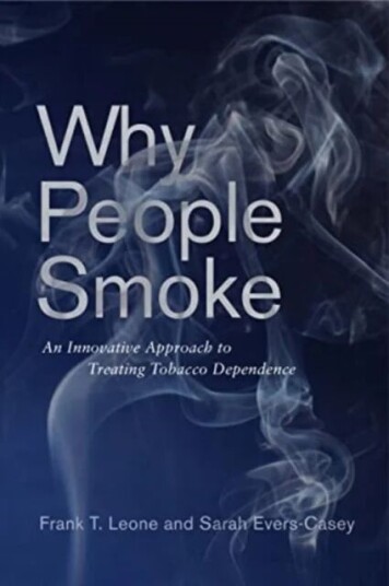 Why People Smoke Av Frank Leone, Sarah Evers-Casey