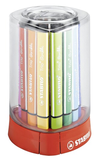 Stabilo Trio Scribbi triangular fibre-tip pen 12 pcs