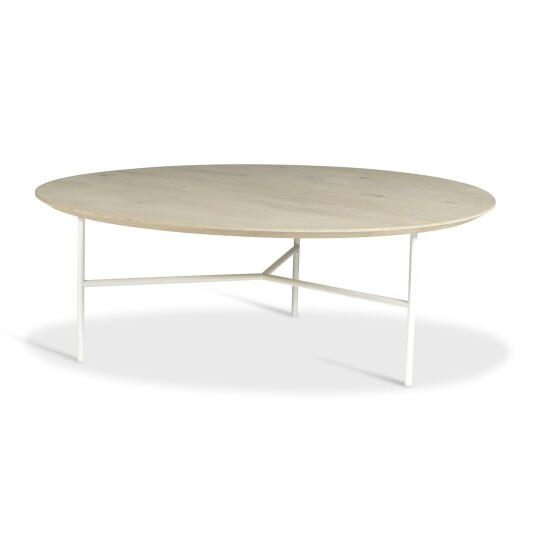 Mavis Tribeca Coffee Table 110 cm Soaped Rustic Oak/White Legs Mavis Tribeca Coffee Table 110 cm Soaped Rustic Oak/White Legs