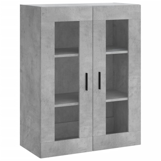 vidaXL Highboard betong grå 69,5x34x180 cm konstruert tre 8720845479718