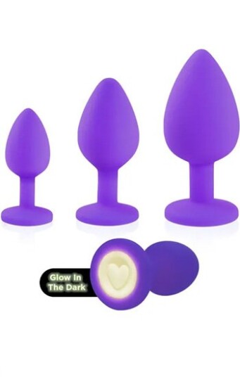 Heart Light Silicone Anal Training Kit Heart Light Silicone Anal Training Kit
