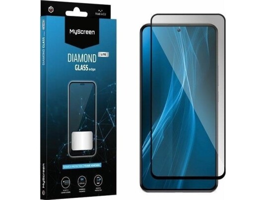 Myscreen Protector Herdet Glass Myscreen Diamond Glass Edge Lite Fg Realme 10T 5G Svart/Svart Hellim