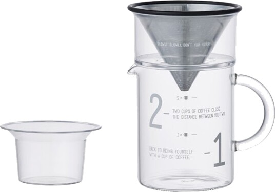 Kinto Carafe Pourover Lab with Stainless Steel Filter - 300ml