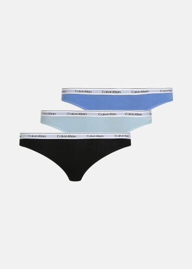 Calvin Klein 3 Pack Thong Flerfarget M