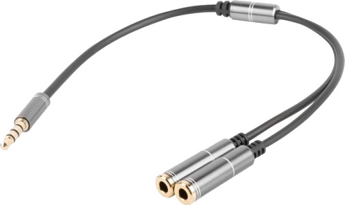 Genesis A20 3.5Mm Hankjønn 3.5Mm Hunkjønn 0,2 M Sort Sølv