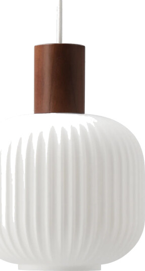 Scandi Living Fair taklampe Ø20cm Frostat glass mørkbeiset ask