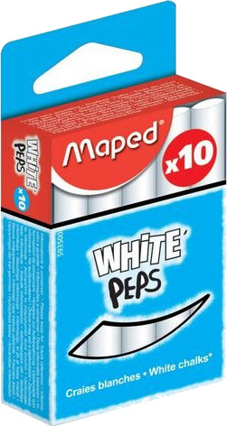 Kritt MAPED 10pk hvit