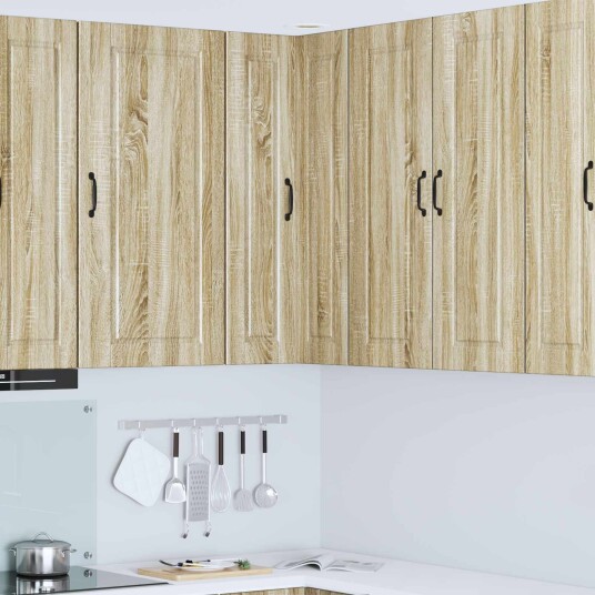 vidaXL Vegghjørneskap PORTO Sonoma eik 57 x 57 x 100 cm Konstruert tre